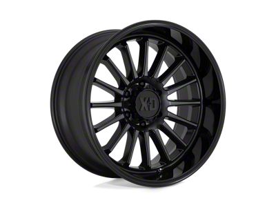 XD Whiplash Gloss Black with Gray Tint Wheel; 20x10 (07-18 Jeep Wrangler JK)