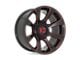 XD Reactor Gloss Black Milled with Red Tint Wheel; 20x9; 0mm Offset (18-24 Jeep Wrangler JL)