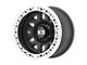 XD Machete Crawl Beadlock Satin Black with Machined Bead Ring Wheel; 17x9 (97-06 Jeep Wrangler TJ)
