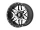 XD Machete Machined Face with Black Ring Wheel; 17x9 (76-86 Jeep CJ7)