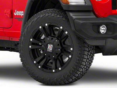 XD Monster II Satin Black Wheel; 20x10; -24mm Offset (18-24 Jeep Wrangler JL)