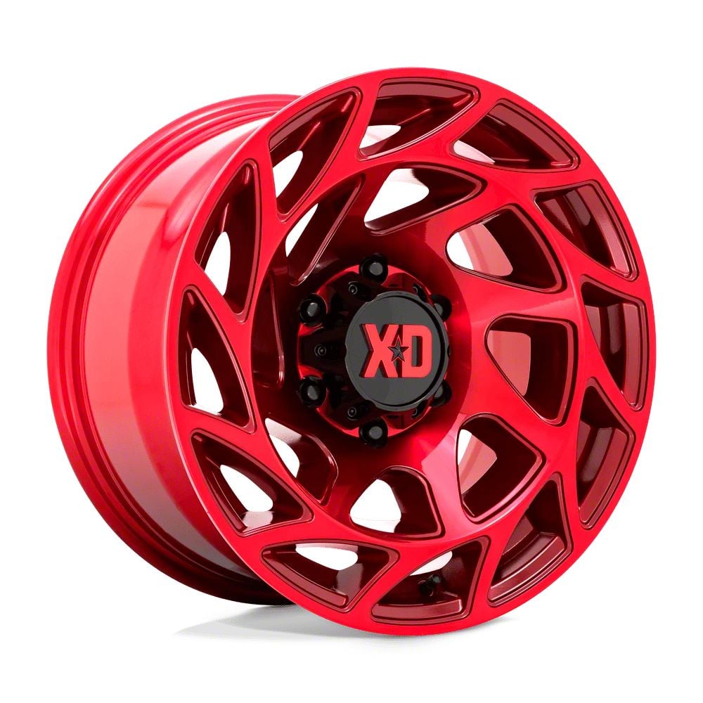 Xd Jeep Wrangler Onslaught Candy Red Wheel 22x12 44mm Offset