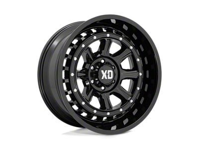 XD Outlander Gloss Black Wheel; 22x10 (18-24 Jeep Wrangler JL)