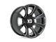 XD Reactor Gloss Black Milled Wheel; 20x10; -18mm Offset (76-86 Jeep CJ7)