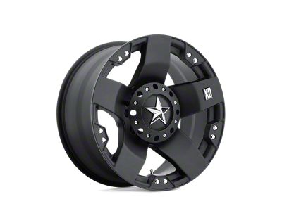 XD Rockstar Matte Black Wheel; 17x8 (18-24 Jeep Wrangler JL)