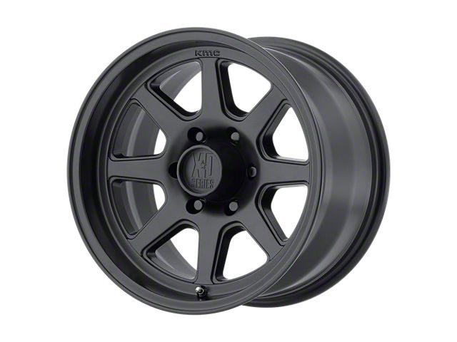 XD Turbine Satin Black Wheel; 17x9 (18-24 Jeep Wrangler JL)