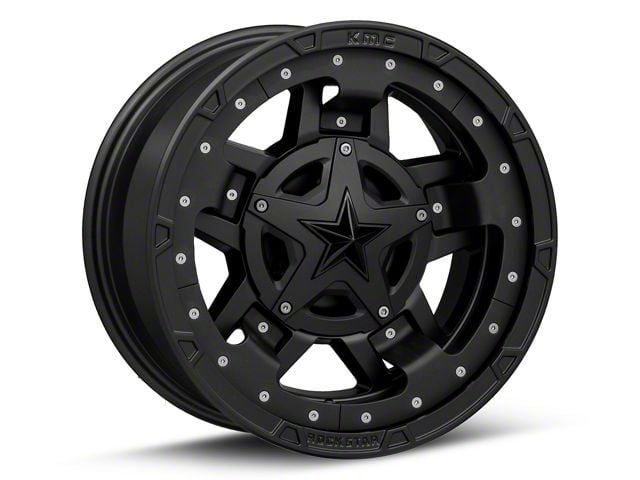 XD Rockstar III Matte Black Wheel; 17x9 (87-95 Jeep Wrangler YJ)