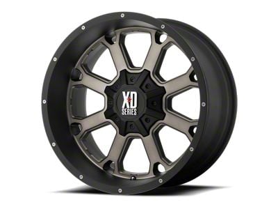 XD Buck 25 Matte Black with Dark Tint 6-Lug Wheel; 20x9; 30mm Offset (2024 Tacoma)