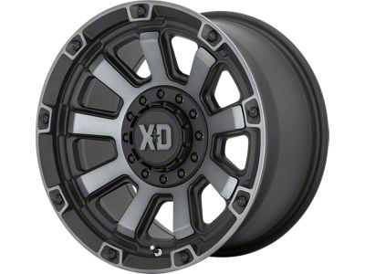 XD Gauntlet Satin Black with Gray Tint 6-Lug Wheel; 20x10; -18mm Offset (05-15 Tacoma)
