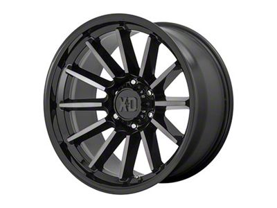 XD Luxe Gloss Black Machined with Gray Tint 6-Lug Wheel; 20x9; 18mm Offset (16-23 Tacoma)