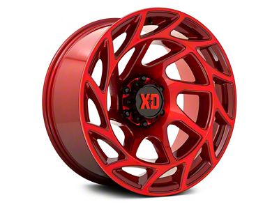 XD Onslaught Candy Red 6-Lug Wheel; 22x12; -44mm Offset (16-23 Tacoma)