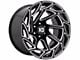 XD Onslaught Gloss Black Milled 6-Lug Wheel; 17x9; -12mm Offset (16-23 Tacoma)