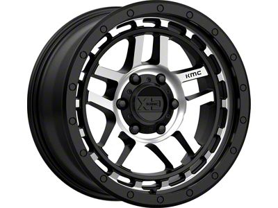 XD Recon Satin Black Machined 6-Lug Wheel; 18x8.5; 18mm Offset (16-23 Tacoma)