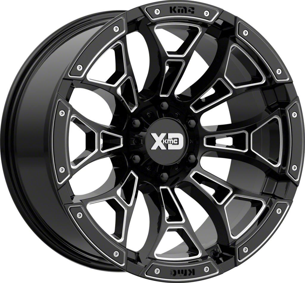 XD Titan Boneyard Gloss Black Milled 6-Lug Wheel; 20x9; 0mm Offset ...