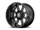 XD Buck 25 Gloss Black Milled 6-Lug Wheel; 20x10; -24mm Offset (17-24 Titan)