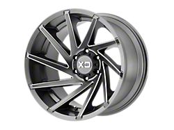 XD Cyclone Satin Gray Milled 6-Lug Wheel; 18x9; 18mm Offset (17-24 Titan)