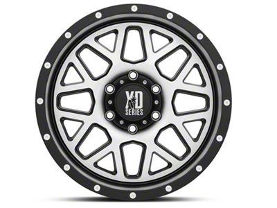 XD Grenade Satin Black Machined 6-Lug Wheel; 20x9; 18mm Offset (17-24 Titan)