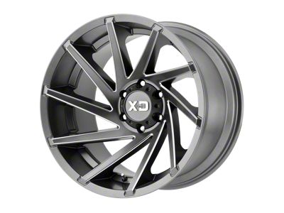 XD Cyclone Satin Gray Milled 6-Lug Wheel; 20x9; 18mm Offset (16-24 Titan XD)