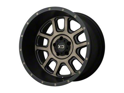 XD Delta Matte Black with Dark Tint Clear 6-Lug Wheel; 20x9; 18mm Offset (16-24 Titan XD)