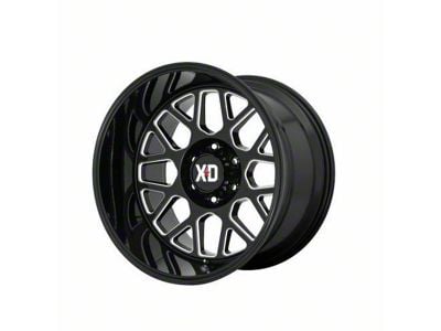 XD Grenade 2 Gloss Black Milled 6-Lug Wheel; 20x9; 18mm Offset (16-24 Titan XD)