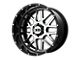 XD Grenade Chrome with Gloss Black Milled Lip 6-Lug Wheel; 22x10; -18mm Offset (16-24 Titan XD)