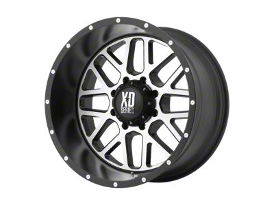 XD Grenade Satin Black Machined 6-Lug Wheel; 18x9; -12mm Offset (16-24 Titan XD)