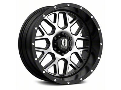 XD Grenade Satin Black Machined 6-Lug Wheel; 20x9; 18mm Offset (16-24 Titan XD)