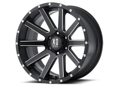 XD Heist Satin Black Milled 6-Lug Wheel; 20x10; -24mm Offset (16-24 Titan XD)