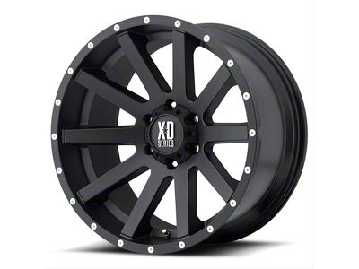 XD Heist Satin Black 6-Lug Wheel; 18x9; 30mm Offset (16-24 Titan XD)