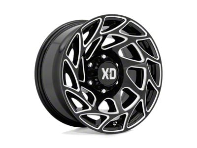 XD Onslaught Gloss Black Milled 6-Lug Wheel; 20x9; 0mm Offset (16-24 Titan XD)