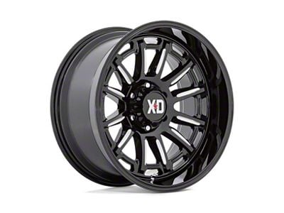 XD Phoenix Gloss Black Milled 6-Lug Wheel; 20x9; 0mm Offset (16-24 Titan XD)