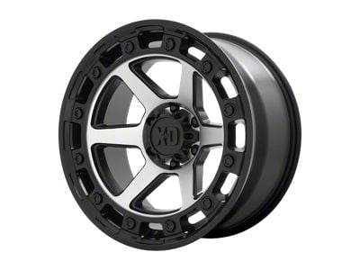 XD Raid Satin Black Machined 6-Lug Wheel; 20x10; -18mm Offset (16-24 Titan XD)