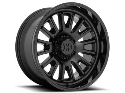 XD Rover Satin Black with Gloss Black Lip 6-Lug Wheel; 20x9; 0mm Offset (16-24 Titan XD)