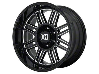 XD Cage Gloss Black Milled 5-Lug Wheel; 20x9; 18mm Offset (14-21 Tundra)