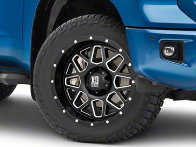 XD Grenade Satin Black Milled 5-Lug Wheel; 20x10; -24mm Offset (14-21 Tundra)