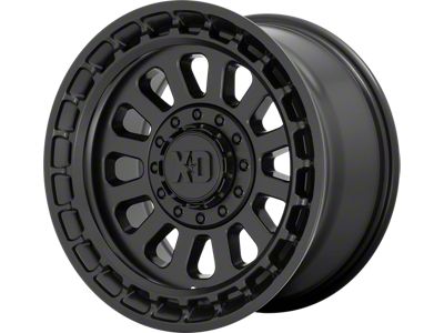 XD Omega Satin Black 6-Lug Wheel; 17x9; 0mm Offset (22-24 Tundra)