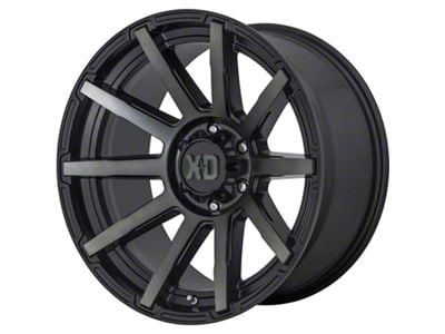 XD Outbreak Satin Black with Gray Tint 6-Lug Wheel; 20x10; 12mm Offset (22-24 Tundra)