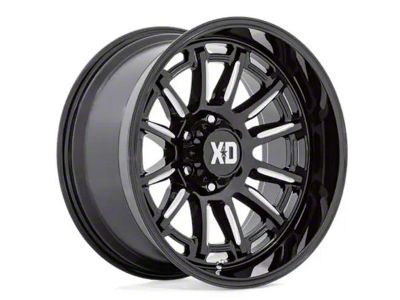 XD Phoenix Gloss Black Milled 5-Lug Wheel; 20x9; 18mm Offset (14-21 Tundra)