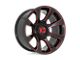 XD Reactor Gloss Black Milled with Red Tint 5-Lug Wheel; 20x10; -18mm Offset (14-21 Tundra)