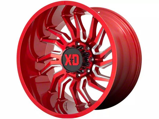 XD Tension Candy Red Milled 6-Lug Wheel; 20x10; -18mm Offset (22-24 Tundra)