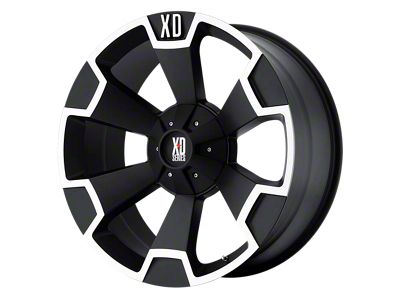 XD Thump Matte Black Machined 5-Lug Wheel; 20x9; 35mm Offset (14-21 Tundra)