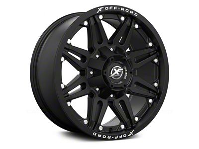 XF Offroad XF-204 Matte Black 6-Lug Wheel; 17x9; 12mm Offset (03-09 4Runner)