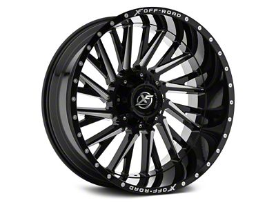 XF Offroad XF-226 Gloss Black Milled 6-Lug Wheel; 20x9; 12mm Offset (03-09 4Runner)