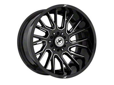 XF Offroad XF-230 Gloss Black Machined 6-Lug Wheel; 20x9; 12mm Offset (03-09 4Runner)