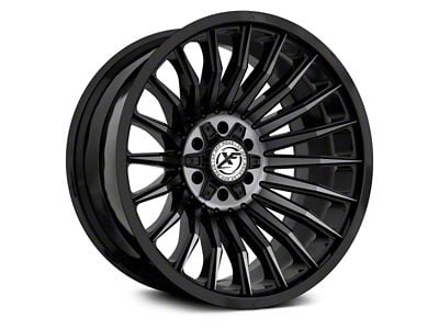 XF Offroad XF-231 Gloss Black Machined with Titanium Double Dark Tint 6-Lug Wheel; 20x10; -12mm Offset (03-09 4Runner)