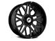 XF Offroad XF-235 Gloss Black Milled 6-Lug Wheel; 20x9; 12mm Offset (03-09 4Runner)