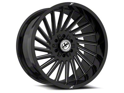 XF Offroad XF-239 Gloss Black Milled 6-Lug Wheel; 20x9; 12mm Offset (03-09 4Runner)