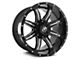 XF Offroad XF-215 Gloss Black Milled 6-Lug Wheel; 20x10; -24mm Offset (04-15 Titan)