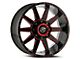 XF Offroad XF-219 Gloss Black Red Milled 6-Lug Wheel; 20x10; -24mm Offset (04-15 Titan)