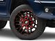 XF Offroad XF-222 Gloss Black Red Milled 6-Lug Wheel; 20x10; -24mm Offset (05-15 Tacoma)